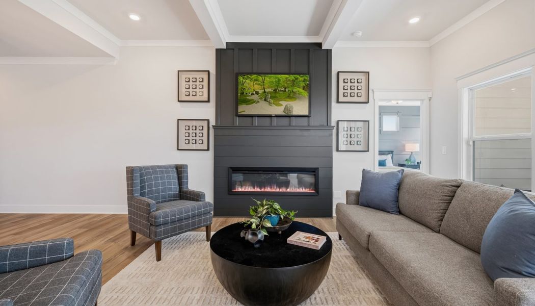 Furnished interior in a model home at Garland Meadows in Cartersville (Image 35).