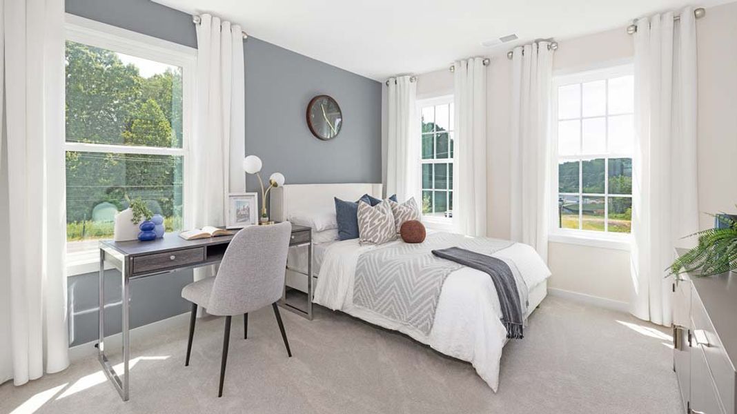 Furnished interior in a model home at Brantley in Mooresville (Image 22).