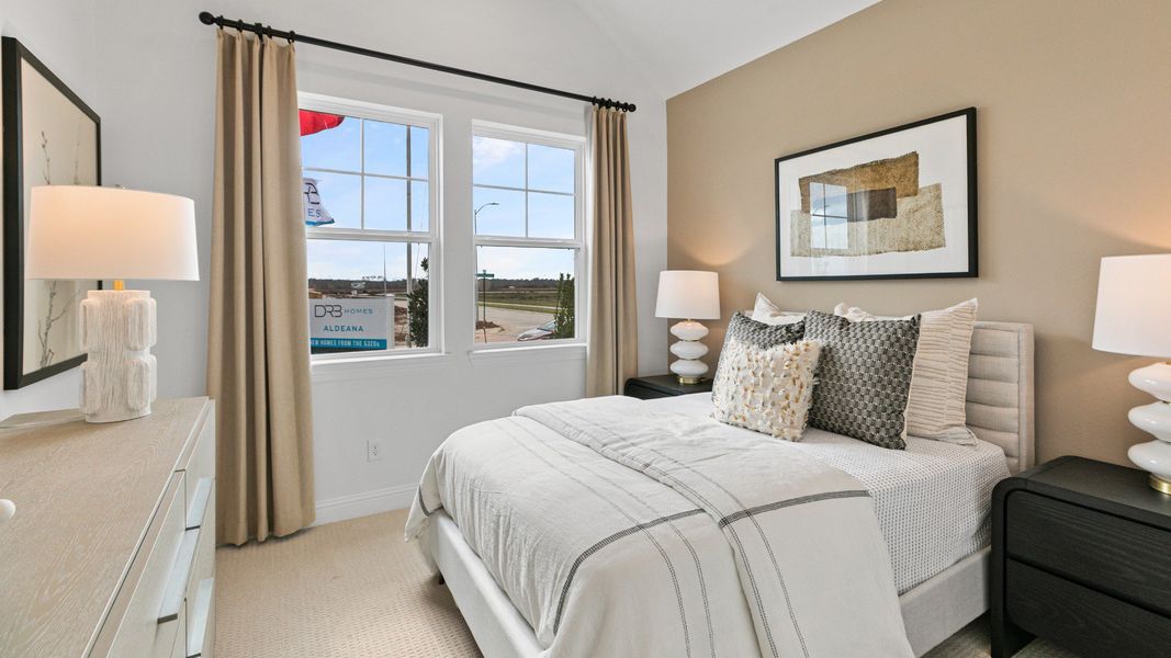 Furnished interior in a model home at Aldeana in Bonney (Image 5).