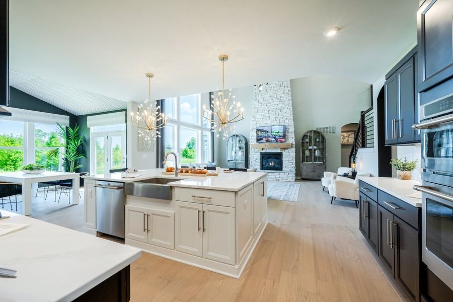 Furnished interior in a model home at Brookshale in Ball Ground (Image 24).