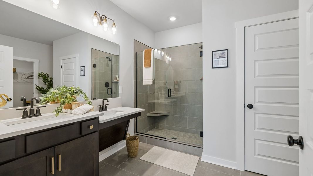 Furnished interior in a model home at Reserve at Hickory Ridge in Columbia (Image 49).