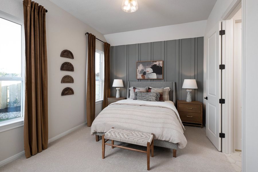 Furnished interior in a model home at The Trails at Carmel 70s in Pflugerville (Image 9).