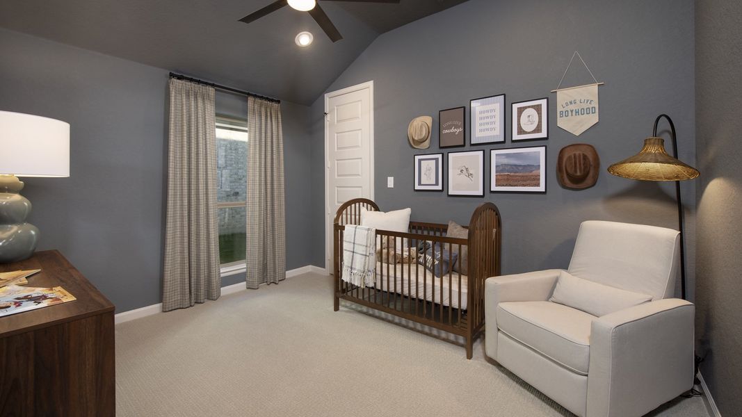 Furnished interior in a model home at Haby Hill 50' in San Antonio (Image 13). Furnished interior in a model home at Haby Hill 50' in San Antonio (Image 13).