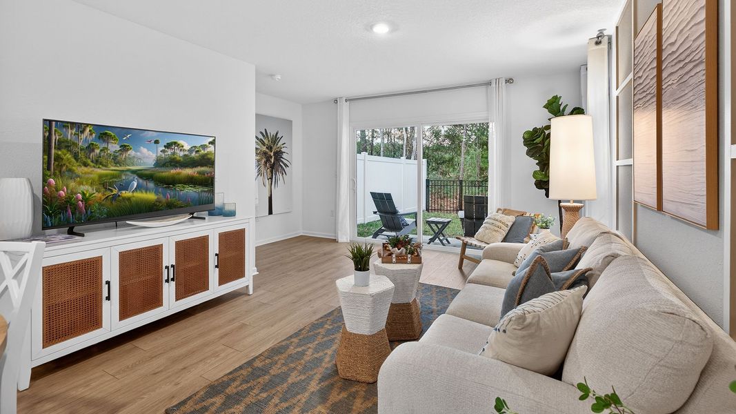 Furnished interior in a model home at Hansen Creek in Jacksonville (Image 17).