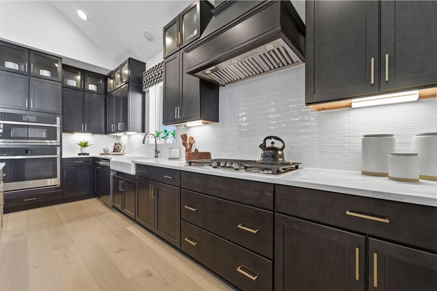 Furnished interior in a model home at Lariat in Liberty Hill (Image 26).