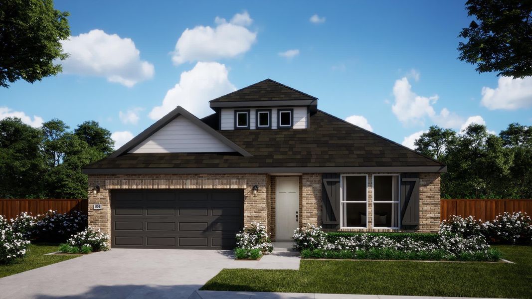 Elevation A | Monica | Sage Collection – Freedom at Anthem in Kyle, TX by Landsea Homes