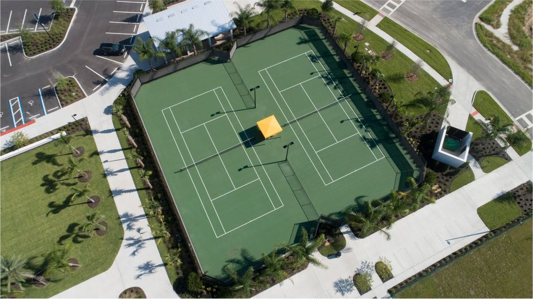 Pickleball court