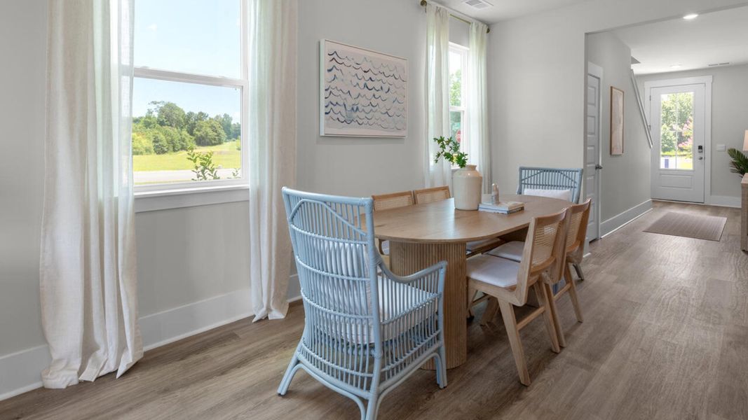 Furnished interior in a model home at Surfside Landing in Hubert (Image 10).