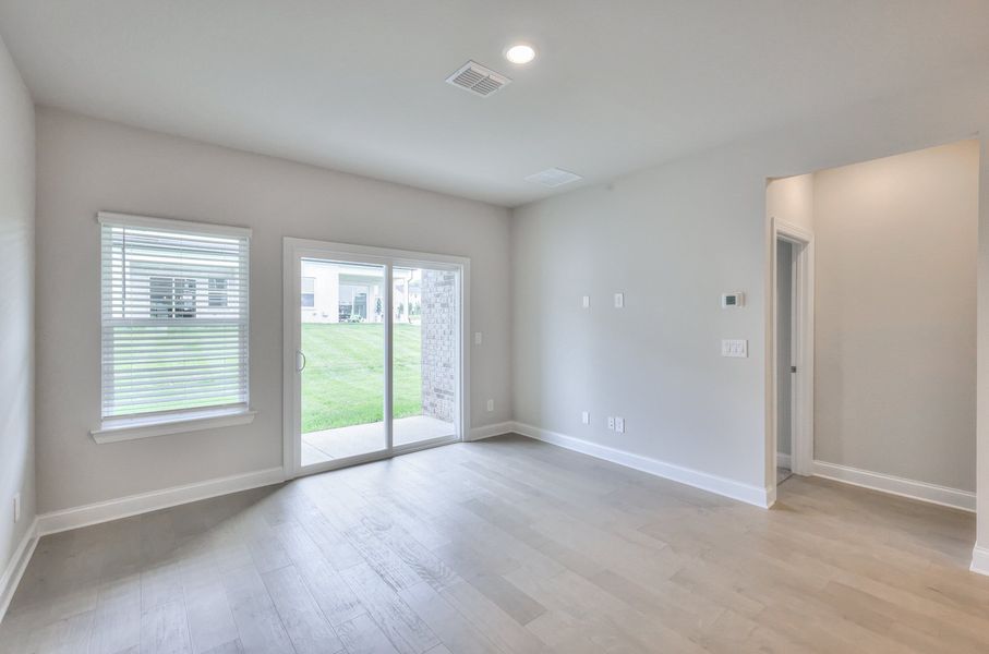 Enjoy family movie nights in the spacious great room.