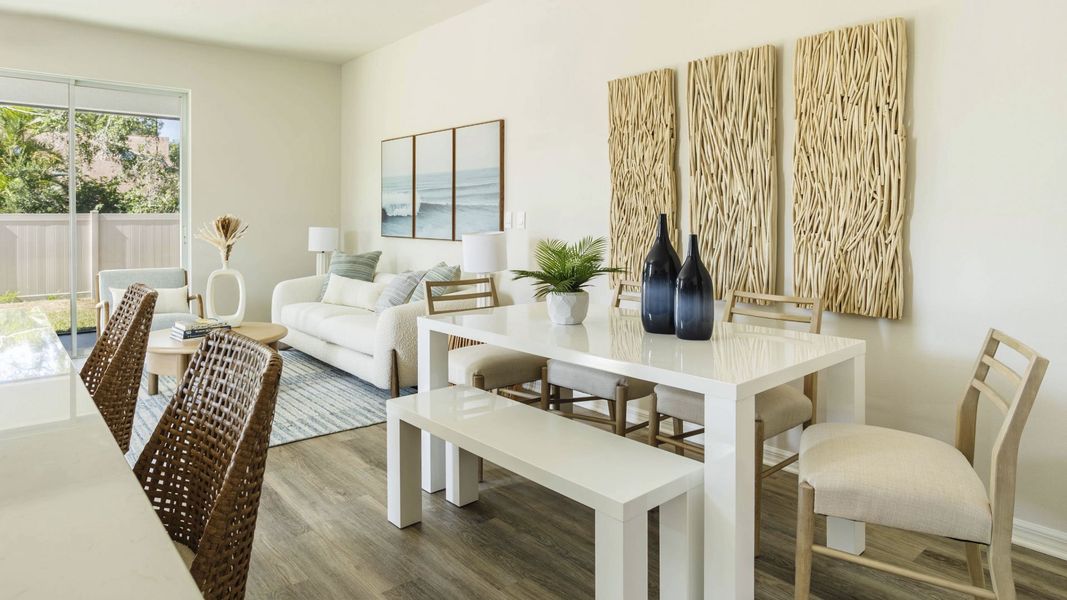 Furnished interior in a model home at Village Oaks in Clearwater (Image 4).