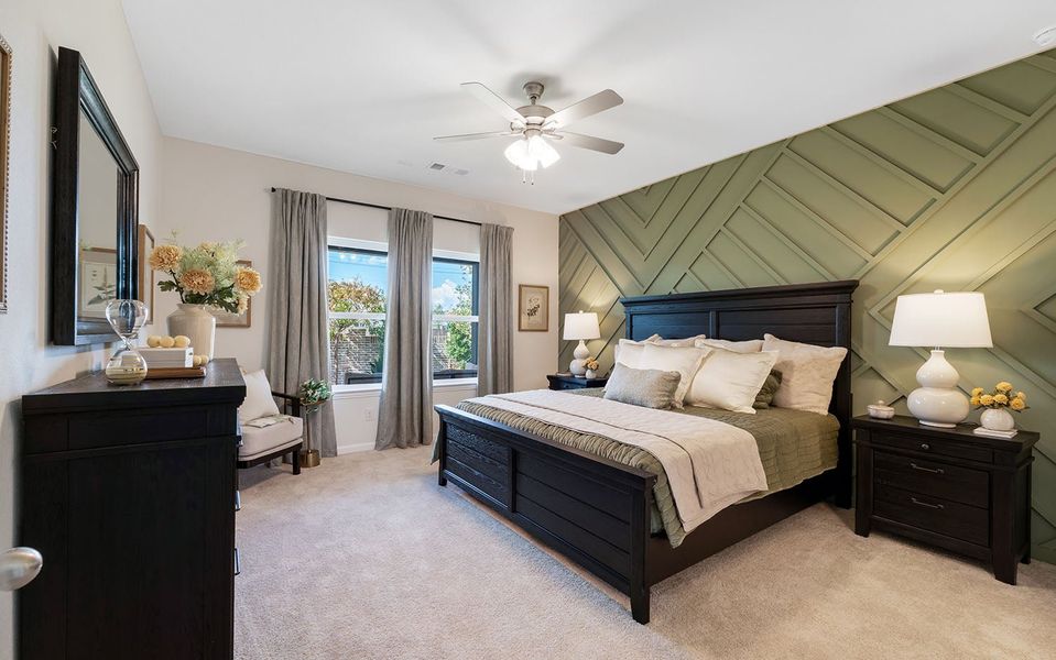 Furnished interior in a model home at Westridge in McKinney (Image 35).