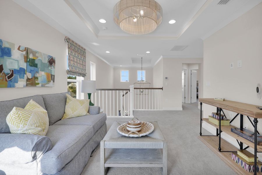 Furnished interior in a model home at Crosswinds at Nocatee in Ponte Vedra (Image 42).