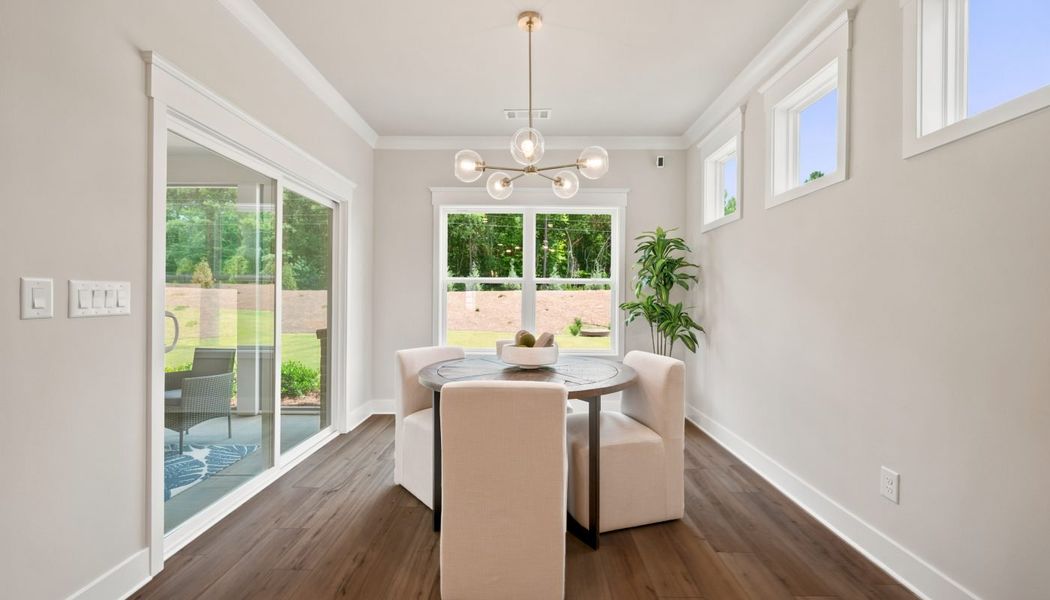 Furnished interior in a model home at Fowler Farms in Auburn (Image 50).