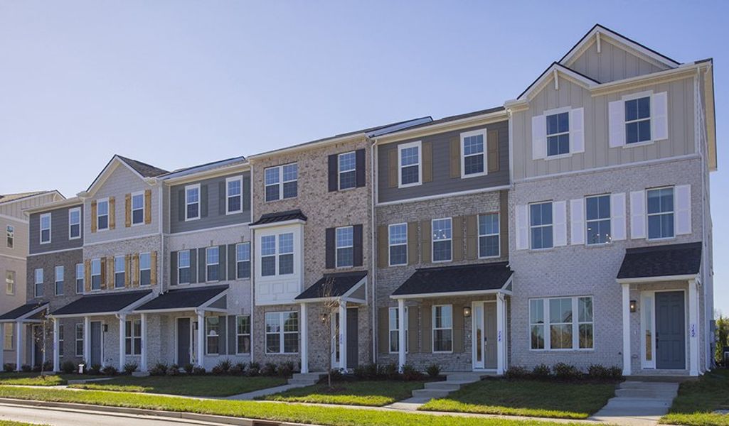 Front exterior of a home in the The Crossings at Barton Village community, located in Lebanon, TN (Image 2).