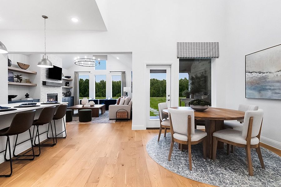 Furnished interior in a model home at The Reserve at Spiritas Ranch in Little Elm (Image 12).