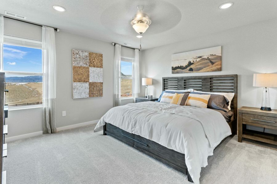 Furnished interior in a model home at The Trails at Aspen Ridge-2 in Colorado Springs (Image 13).