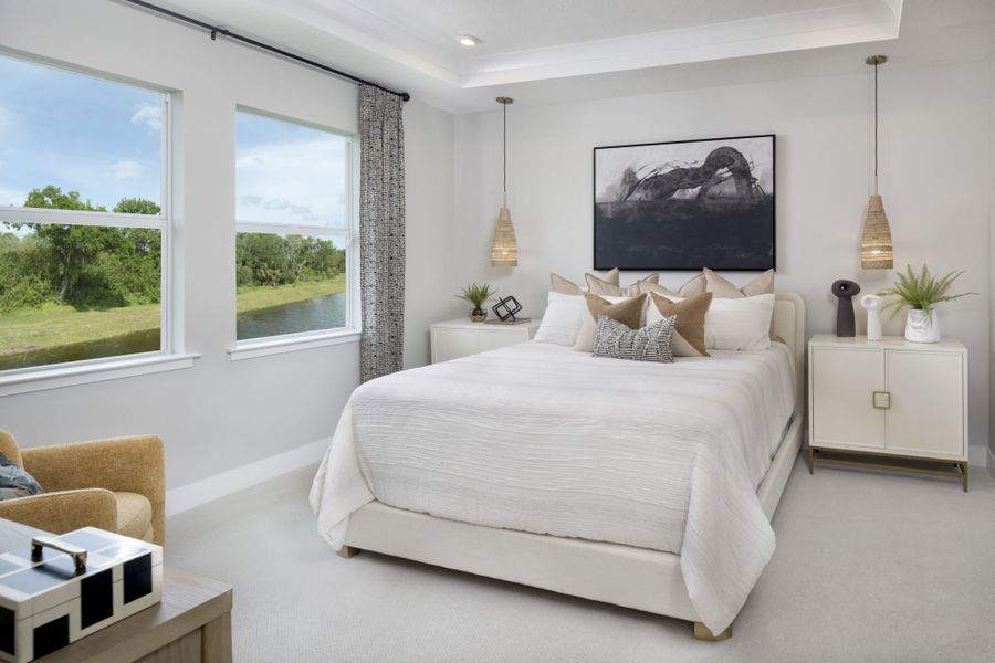 Furnished interior in a model home at SeaWinds in St. Petersburg (Image 6).