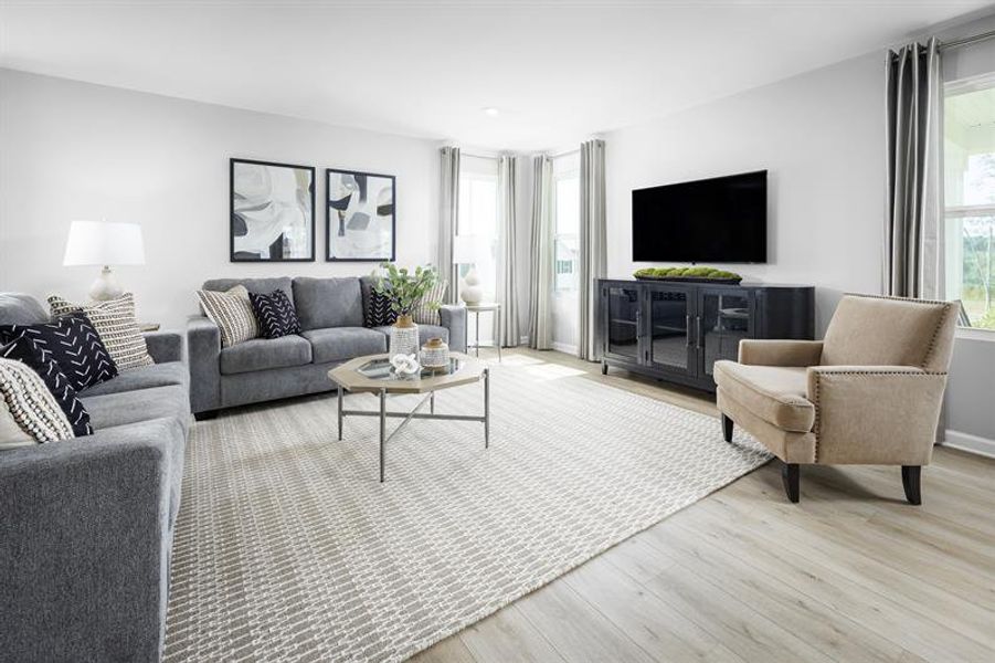Furnished interior in a model home at Overture Pointe Single Family in Hickory (Image 13). Furnished interior in a model home at Overture Pointe Single Family in Hickory (Image 13).
