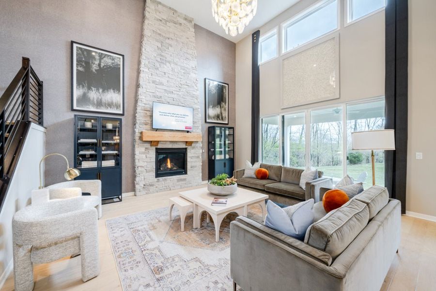 Furnished interior in a model home at Watson at Flowers Plantation in Clayton (Image 53).