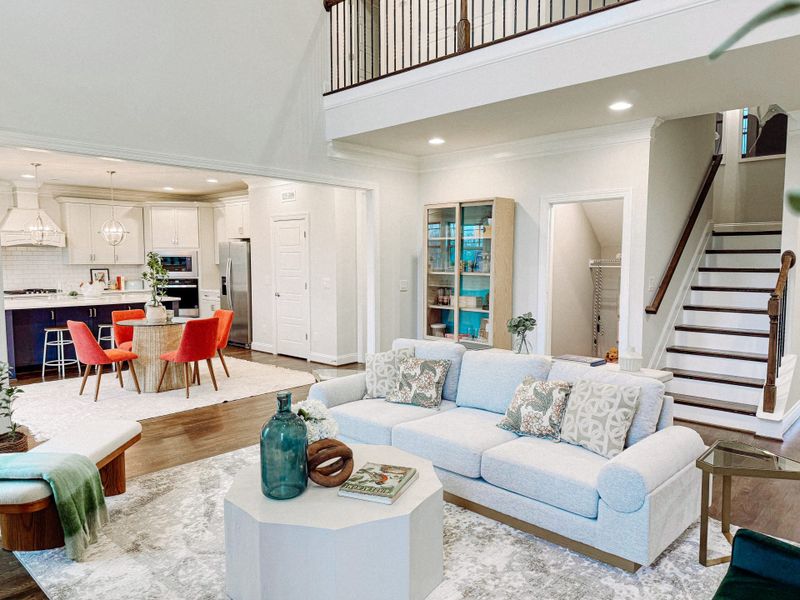 Furnished interior in a model home at Blacksmith in Stokesdale (Image 32).
