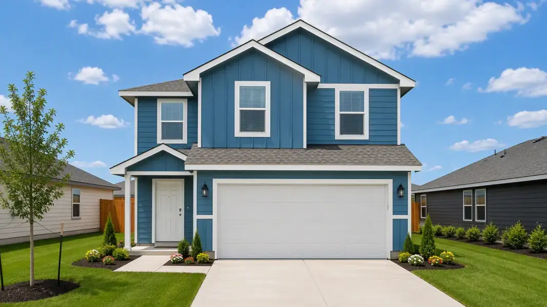 Front exterior of a home in the Hidden Trails community, located in Belton, TX (Image 19).