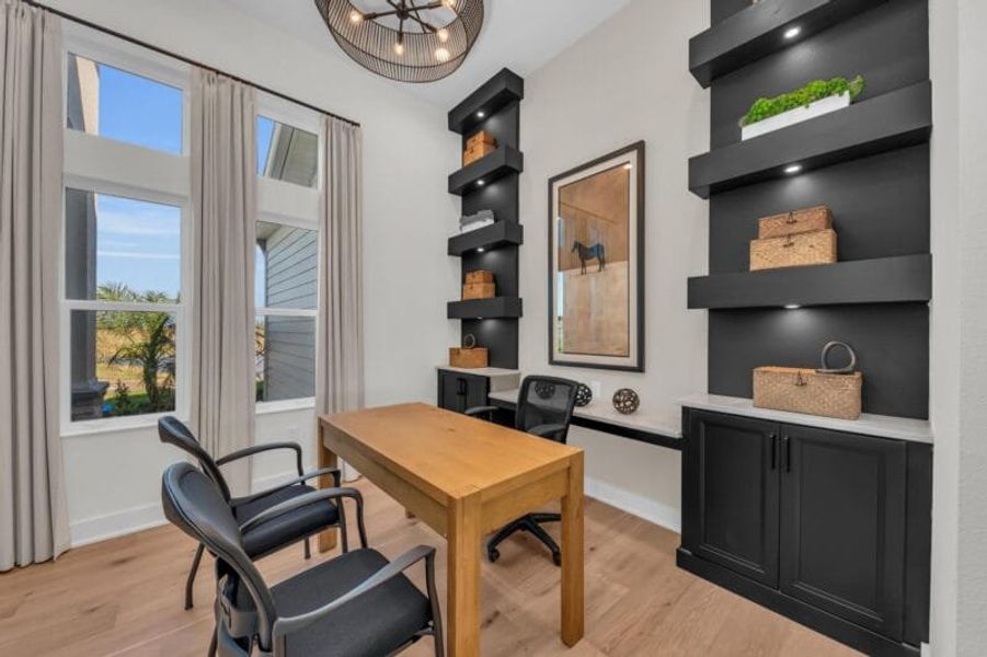 Furnished interior in a model home at Hampton Lakes in Sarasota (Image 84). Furnished interior in a model home at Hampton Lakes in Sarasota (Image 84).