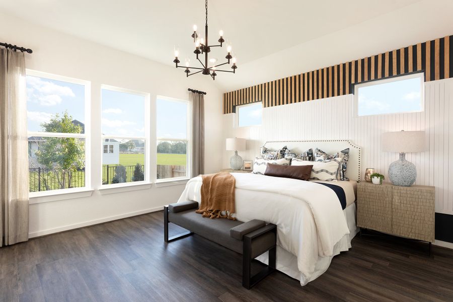 Furnished interior in a model home at East View Farms in Georgetown (Image 14).