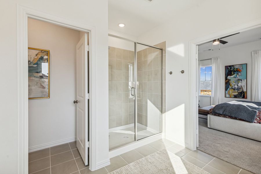 Furnished interior in a model home at Village on Main Street in Frisco (Image 36).