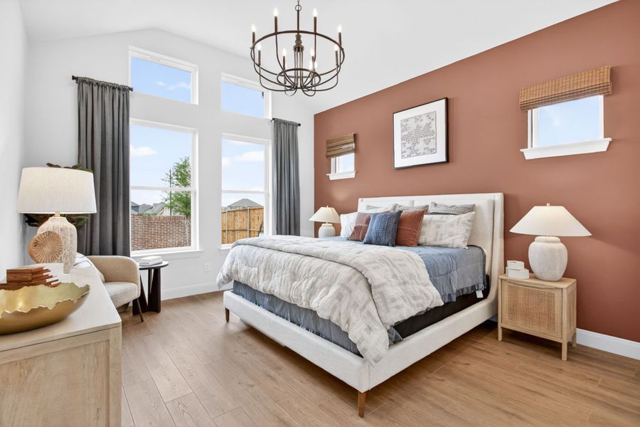 Furnished interior in a model home at Wildflower Ranch in Fort Worth (Image 88).