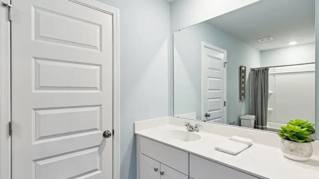 Furnished interior in a model home at The Vines: Pines in Charlotte (Image 3).