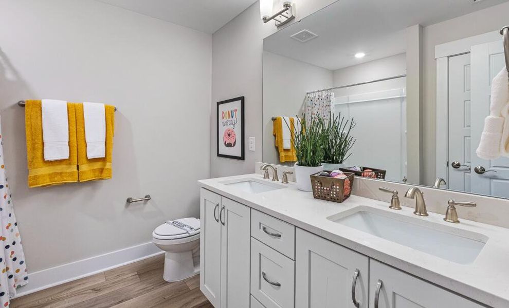 Furnished interior in a model home at High Springs in Clayton (Image 40). Furnished interior in a model home at High Springs in Clayton (Image 40).