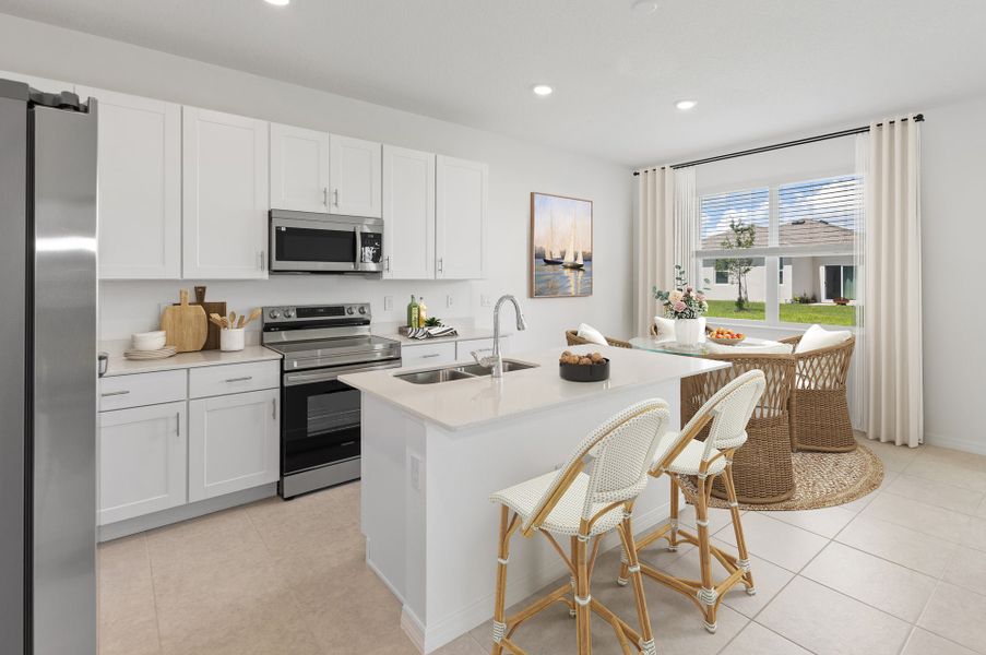 Furnished interior in a model home at Cypress Park Estates in Haines City (Image 47).