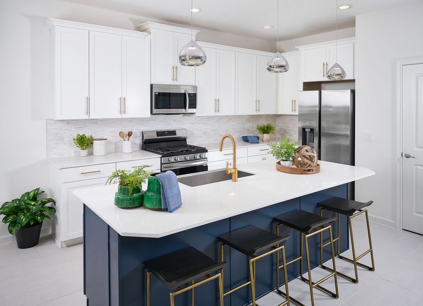 Furnished interior in a model home at Summerbrooke in Mount Dora (Image 19).