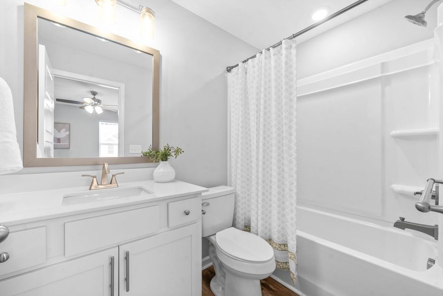 Furnished interior in a model home at Lexington Place Townhomes in Clarksville (Image 15). Furnished interior in a model home at Lexington Place Townhomes in Clarksville (Image 15).