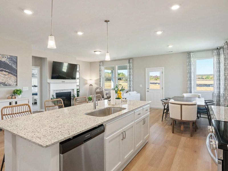 Furnished interior in a model home at Bailey Park in Fayetteville (Image 19).