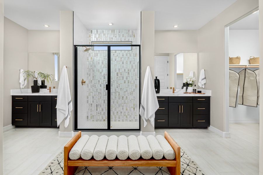 Furnished interior in a model home at Bethany Grove in Glendale (Image 6).