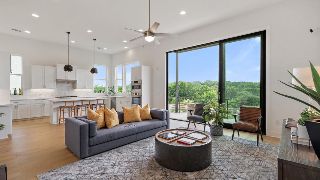 Furnished interior in a model home at Agave in Austin (Image 20).
