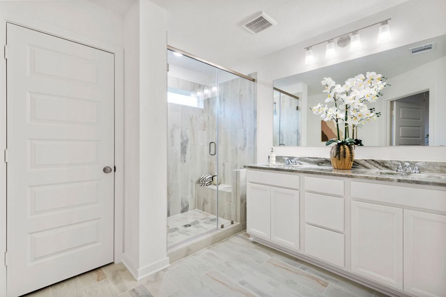 Furnished interior in a model home at Edgewater in Bryan (Image 8).