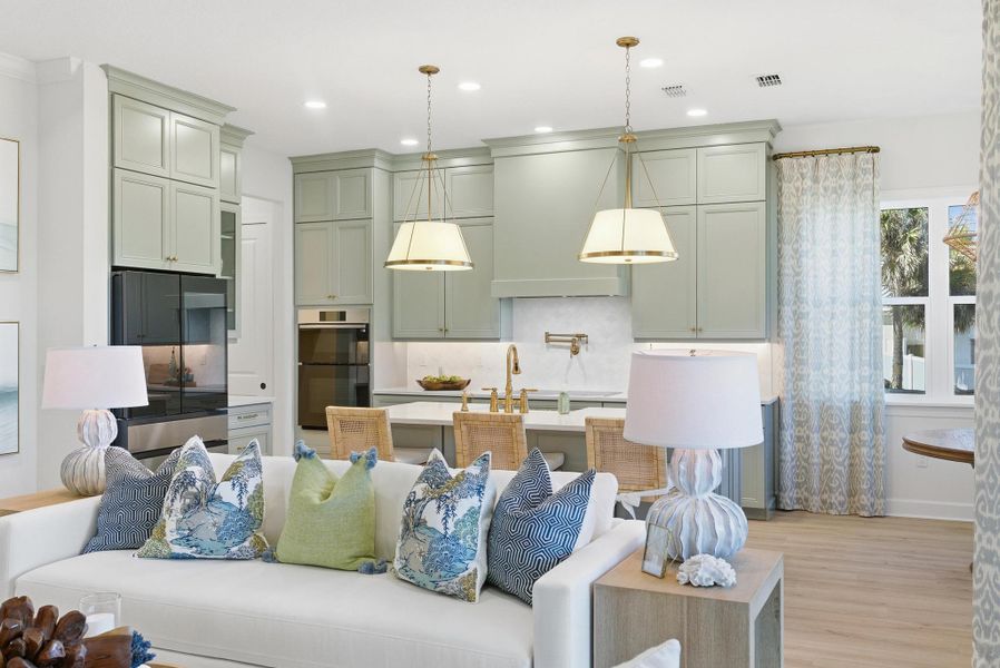 Furnished interior in a model home at Beachview Cove in Ormond Beach (Image 45).