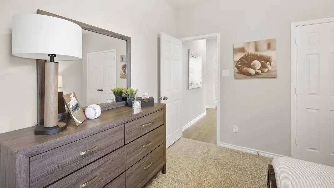 Furnished interior in a model home at Homestead in Temple (Image 21). Furnished interior in a model home at Homestead in Temple (Image 21).