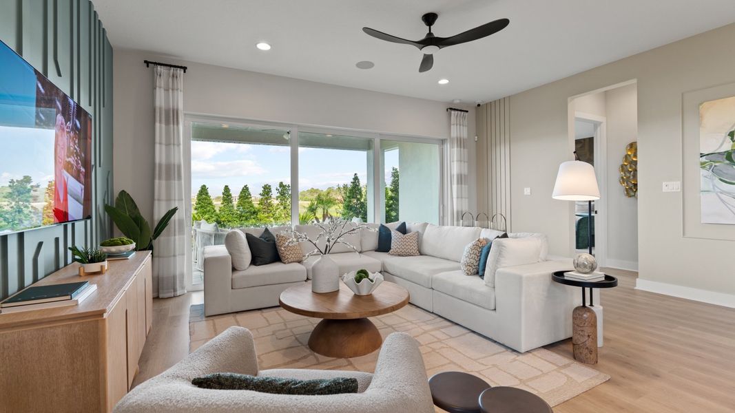 Furnished interior in a model home at Magnolia Bay 50' in Nokomis (Image 7).