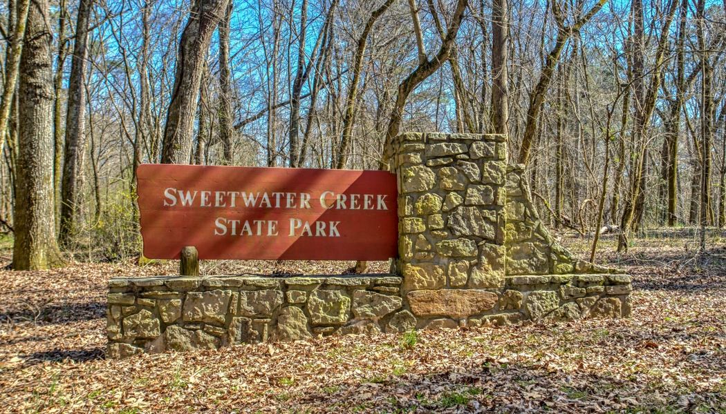 Entrance to the The Reserve at Clocktower community in Douglasville, GA, featuring signage and landscaping (Image 14).