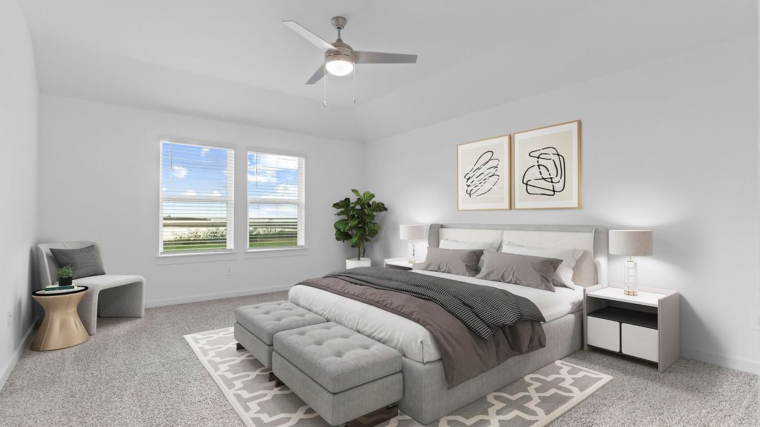 Furnished interior in a model home at Grand Cay Harbour in Texas City (Image 12). Furnished interior in a model home at Grand Cay Harbour in Texas City (Image 12).