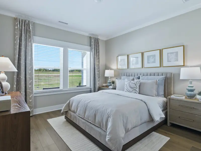 Furnished interior in a model home at Barrow Meadows in Zebulon (Image 9).