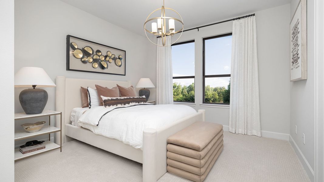 Furnished interior in a model home at Terraces 72' in Rockwall (Image 22).