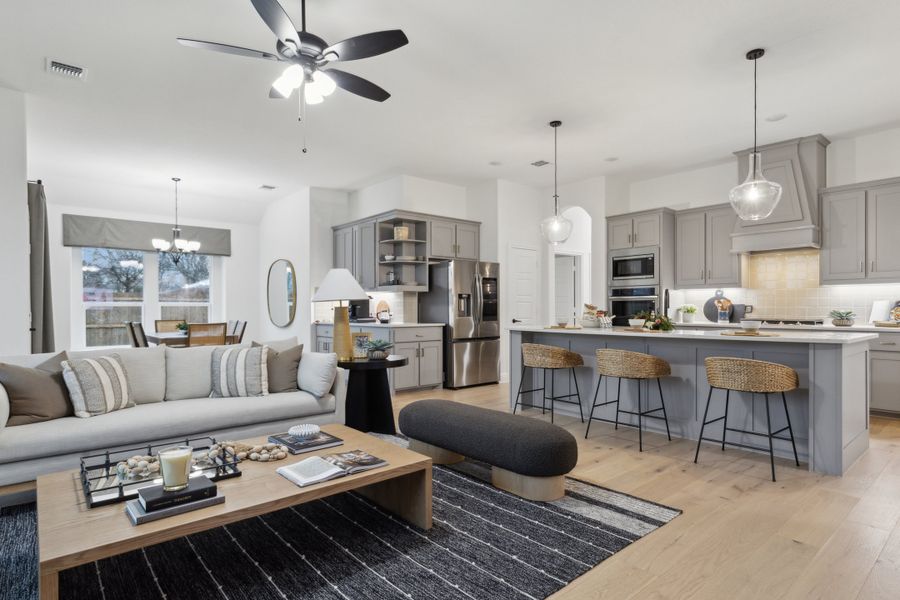 Furnished interior in a model home at Lovers Landing in Forney (Image 12).