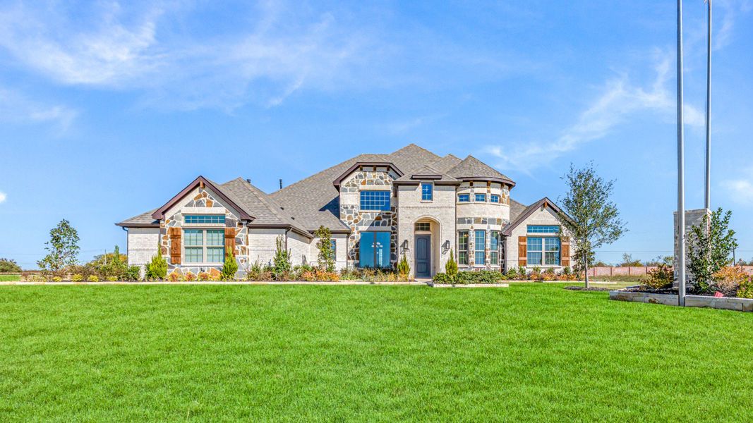 Front exterior of a home in the Levante community, located in Waxahachie, TX (Image 10).