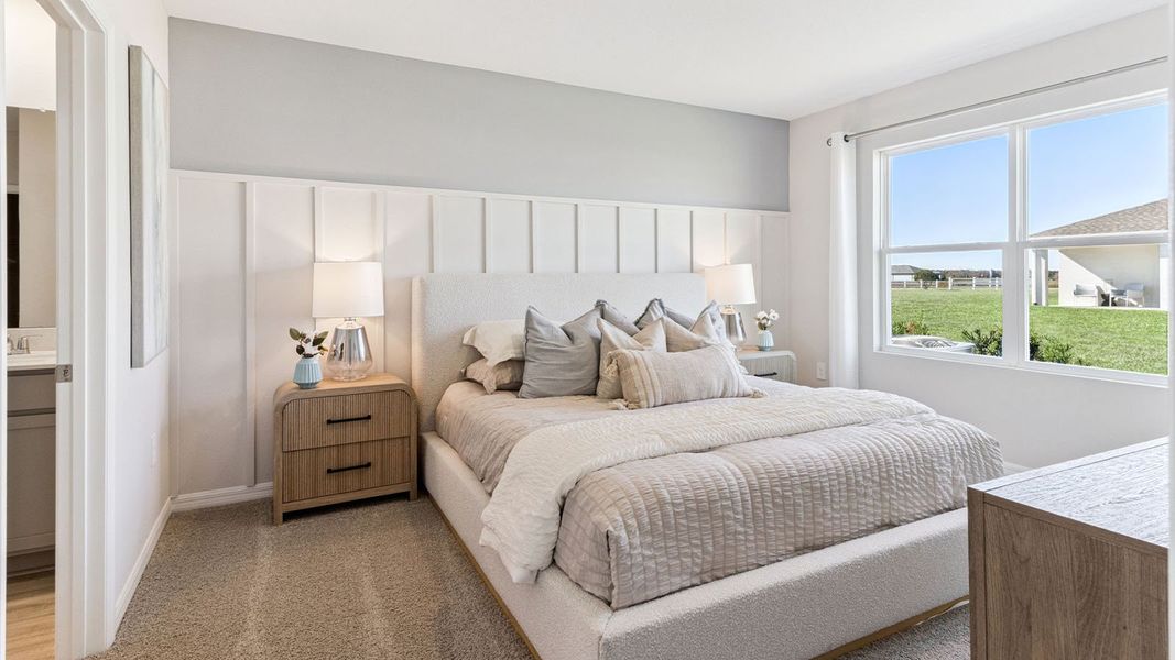 Furnished interior in a model home at Fox Branch in Lakeland (Image 15).