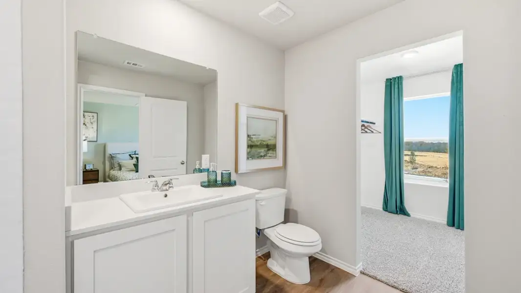 Furnished interior in a model home at Ponder Farms in Ponder (Image 11).