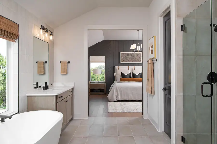 Furnished interior in a model home at The Heritage at Saddlebrook Ranch 70's in Schertz (Image 6).